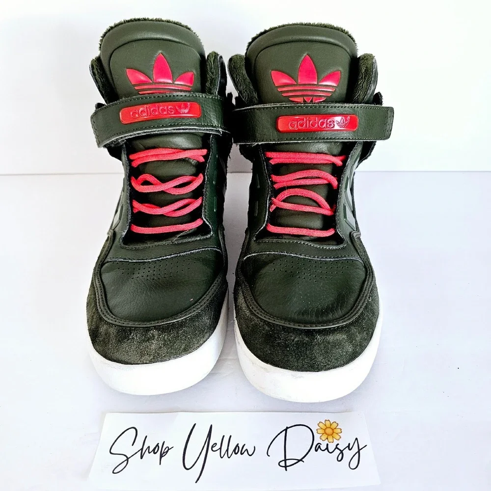 Adidas‎ Rare Winter Night Cargo High Top Sneakers Mens Olive Green Sz 10 Sh402.3